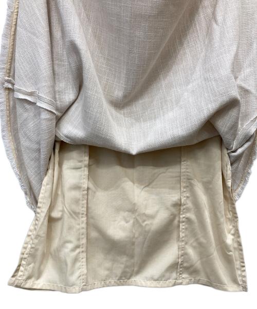 anuans（アニュアンス）anuans (アニュアンス) リネンライクツイードマーメイドワンピース ベージュ サイズ:Mの古着・服飾アイテム