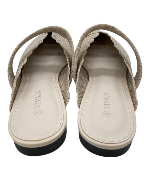 VIVAIA（ビバイア）VIVAIA (ビバイア) ポインテッドトゥミュール アイボリー サイズ:40の古着・服飾アイテム