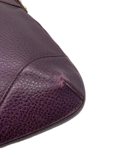 GUCCI（グッチ）GUCCI (グッチ) ホースビットセミショルダーバッグ パープルの古着・服飾アイテム