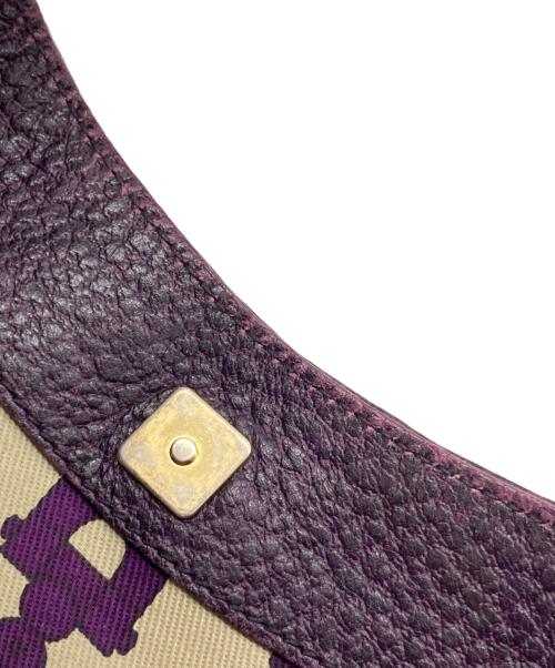 GUCCI（グッチ）GUCCI (グッチ) ホースビットセミショルダーバッグ パープルの古着・服飾アイテム