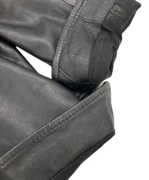 ARMANI EXCHANGE（アルマーニ エクスチェンジ）ARMANI EXCHANGE (アルマーニ エクスチェンジ) ラムレザーダブルライダースジャケット ブラック サイズ:XSの古着・服飾アイテム