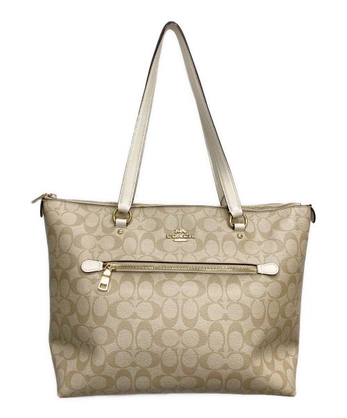 COACH（コーチ）COACH (コーチ) ギャラリー トートバッグ ベージュの古着・服飾アイテム