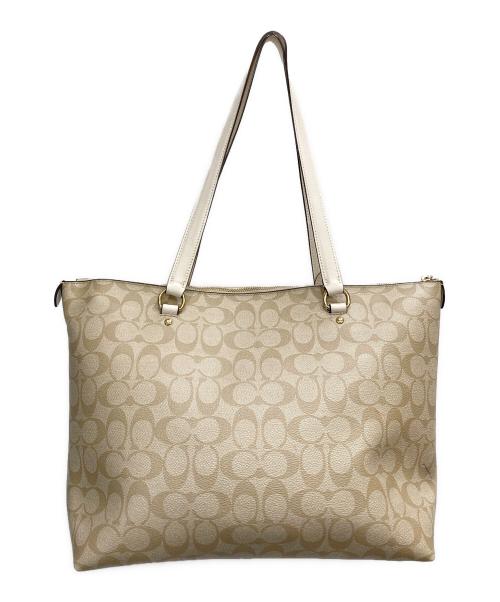 COACH（コーチ）COACH (コーチ) ギャラリー トートバッグ ベージュの古着・服飾アイテム