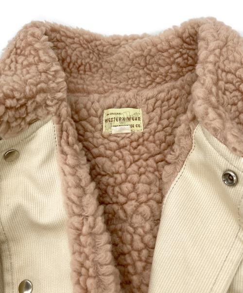 WAREHOUSE（ウエアハウス）WAREHOUSE (ウエアハウス) 3RD TYPE PIQUE BORE JACKET アイボリー サイズ:42の古着・服飾アイテム