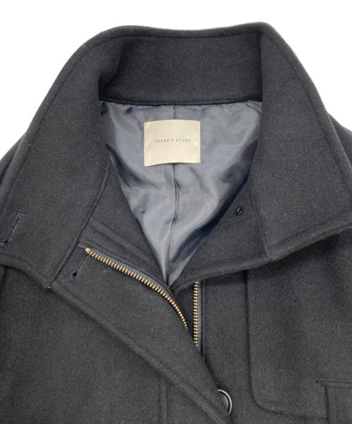 FREAK'S STORE（フリークスストア）FREAK'S STORE (フリークストア) ウーリー ハイネックギャザーコート ブラック サイズ:FREEの古着・服飾アイテム