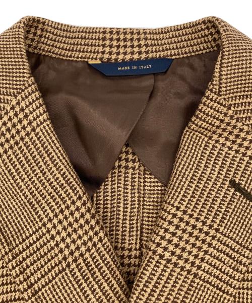 BROOKS BROTHERS（ブルックスブラザーズ）BROOKS BROTHERS (ブルックスブラザーズ) グレンチェックテーラードジャケット ベージュ サイズ:Mの古着・服飾アイテム