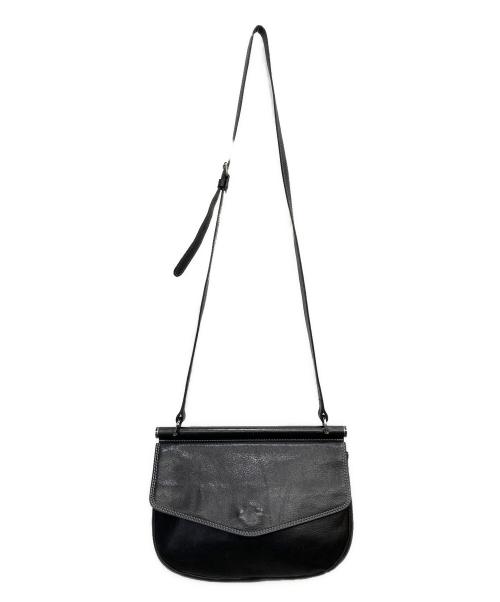 DAKOTA（ダコタ）DAKOTA (ダコタ) レザーショルダーバッグ ブラックの古着・服飾アイテム