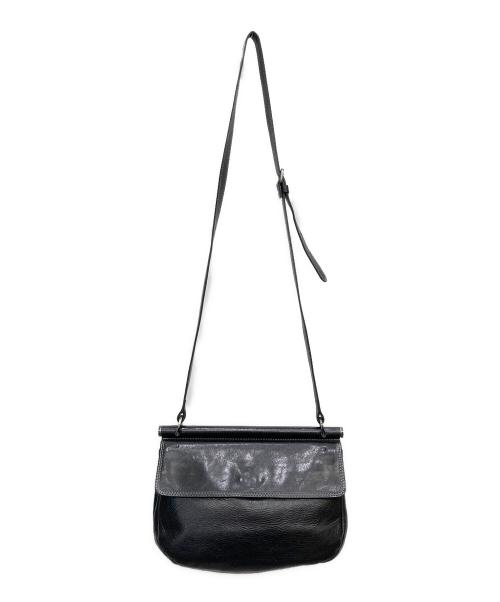 DAKOTA（ダコタ）DAKOTA (ダコタ) レザーショルダーバッグ ブラックの古着・服飾アイテム