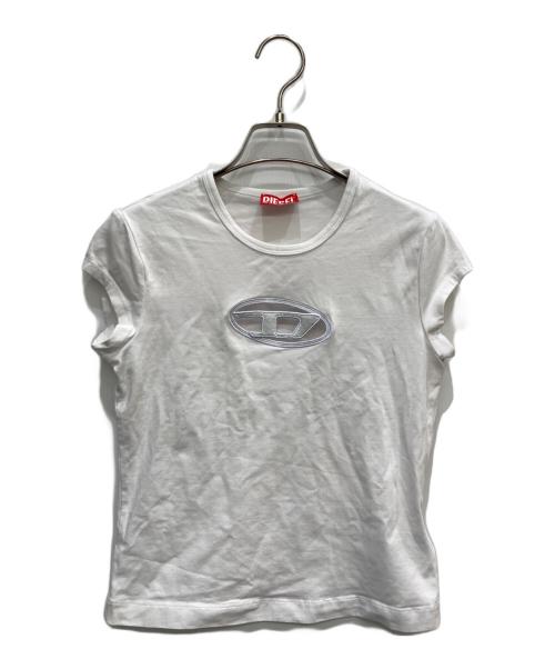 DIESEL（ディーゼル）DIESEL (ディーゼル) ロゴTシャツ ホワイト サイズ:Sの古着・服飾アイテム