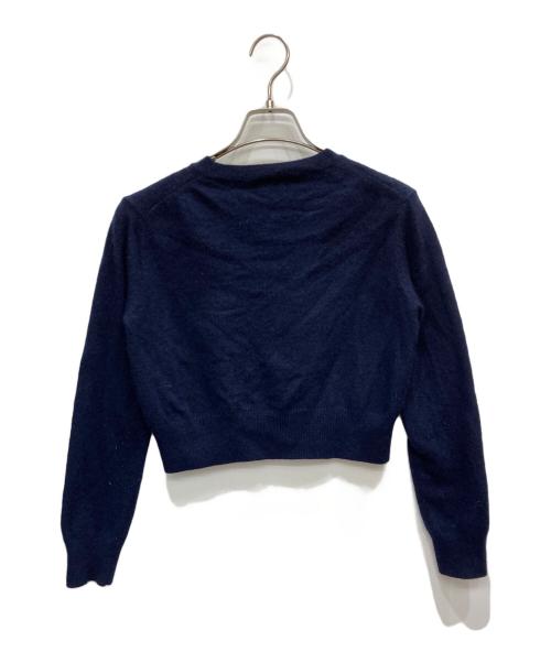 Mardi Mercredi（マルディメクルディ）Mardi Mercredi (マルディメクルディ) METALLIC MARDI FLOWER KNIT PULLOVER ネイビー サイズ:FREEの古着・服飾アイテム