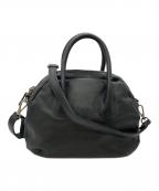 BEARDSLEYビアズリー）の古着「ラウンドミニボストンバッグ」｜ブラック