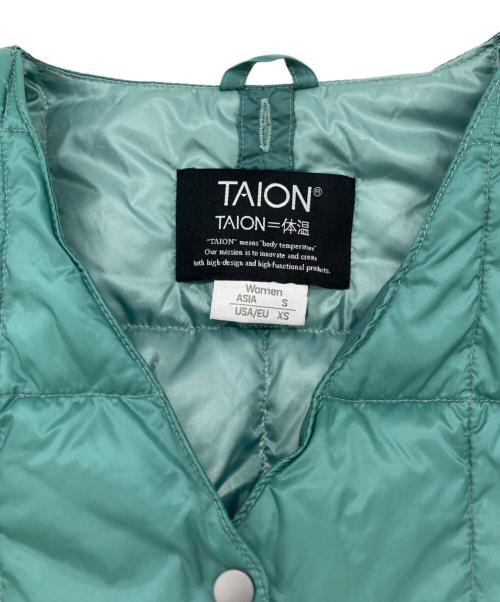 TAION（タイオン）TAION (タイオン) ダウンコート グリーン サイズ:ASIA：S/EU USA:XSの古着・服飾アイテム