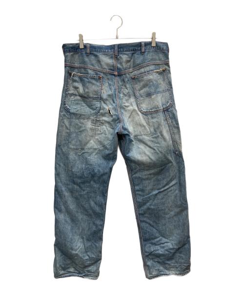 SAINT MICHAEL（セントマイケル）SAINT MICHAEL (セントマイケル) DENIM PAINTER PANTS インディゴ サイズ:Mの古着・服飾アイテム