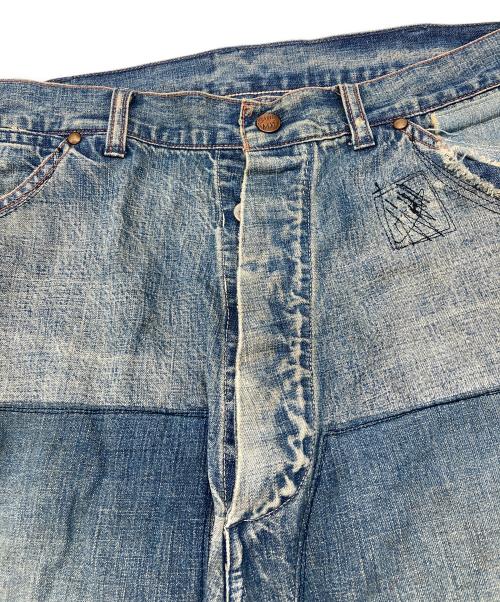 SAINT MICHAEL（セントマイケル）SAINT MICHAEL (セントマイケル) DENIM PAINTER PANTS インディゴ サイズ:Mの古着・服飾アイテム