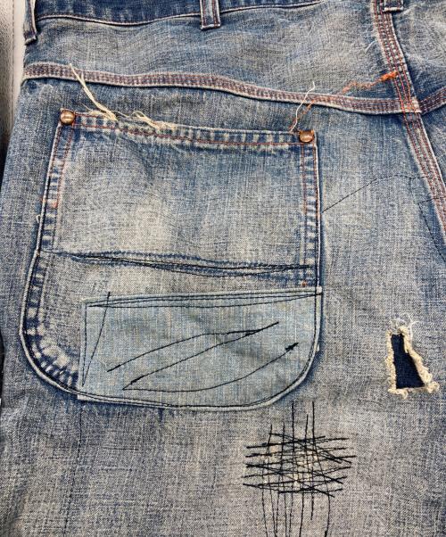 SAINT MICHAEL（セントマイケル）SAINT MICHAEL (セントマイケル) DENIM PAINTER PANTS インディゴ サイズ:Mの古着・服飾アイテム