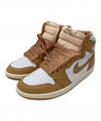 NIKEナイキ）の古着「NIKE WMNS AIR JORDAN 1 RETRO HIGH OG PRALINE」｜ベージュ