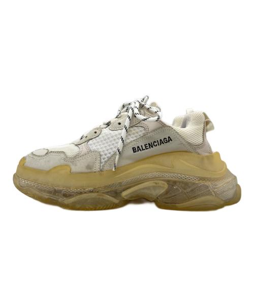 BALENCIAGA（バレンシアガ）BALENCIAGA (バレンシアガ) TRIPLE S CLEAR SOLE ホワイト サイズ:39の古着・服飾アイテム
