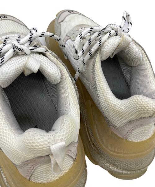 BALENCIAGA（バレンシアガ）BALENCIAGA (バレンシアガ) TRIPLE S CLEAR SOLE ホワイト サイズ:39の古着・服飾アイテム