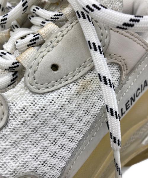 BALENCIAGA（バレンシアガ）BALENCIAGA (バレンシアガ) TRIPLE S CLEAR SOLE ホワイト サイズ:39の古着・服飾アイテム