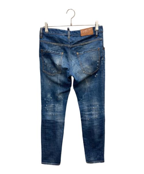 DSQUARED2（ディースクエアード）DSQUARED2 (ディースクエアード) SKATER JEAN インディゴ サイズ:44の古着・服飾アイテム