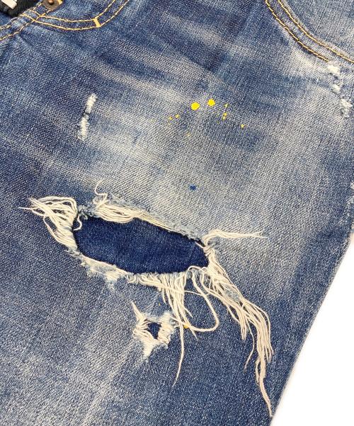 DSQUARED2（ディースクエアード）DSQUARED2 (ディースクエアード) SKATER JEAN インディゴ サイズ:44の古着・服飾アイテム