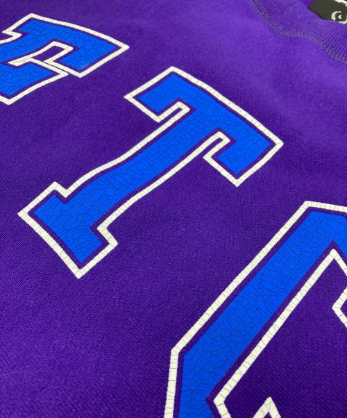 FTC（エフティーシー）FTC (エフティーシー) CRACKED LOGO CREW NECK パープル サイズ:Lの古着・服飾アイテム