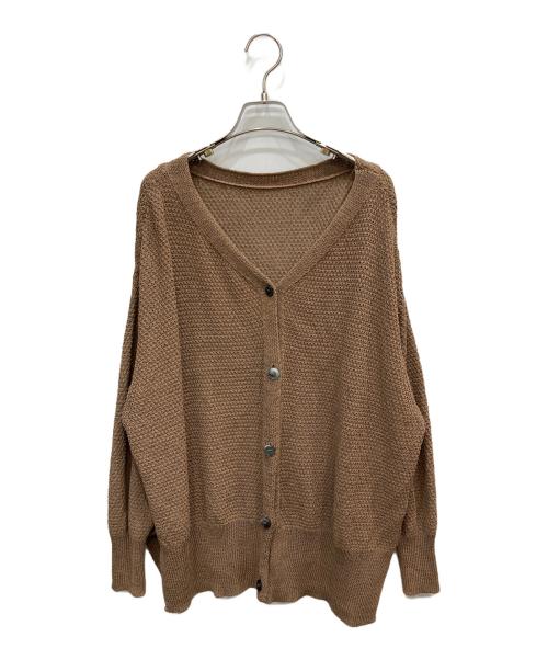 FRAMeWORK（フレームワーク）FRAMeWORK (フレームワーク) カノコ2WAY Back開きカーディガン3 ベージュ サイズ:FREEの古着・服飾アイテム