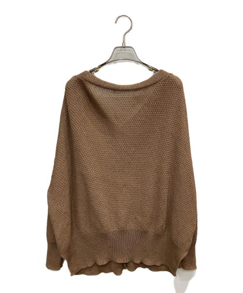 FRAMeWORK（フレームワーク）FRAMeWORK (フレームワーク) カノコ2WAY Back開きカーディガン3 ベージュ サイズ:FREEの古着・服飾アイテム