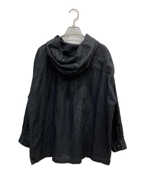 URBAN RESEARCH DOORS（アーバンリサーチドアーズ）URBAN RESEARCH DOORS (アーバンリサーチドアーズ) コットンラミーパーカーナチュラル ブラック サイズ:Mの古着・服飾アイテム
