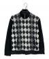 BURBERRY BLACK LABEL（バーバリーブラックレーベル）の古着「ジップニットジャケット」｜ブラック