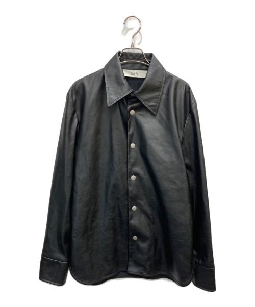 Sefr（セファ）Sefr (セファ) フェイクレザージャケット ブラック サイズ:Sの古着・服飾アイテム