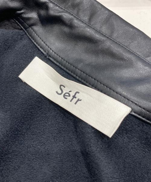 Sefr（セファ）Sefr (セファ) フェイクレザージャケット ブラック サイズ:Sの古着・服飾アイテム