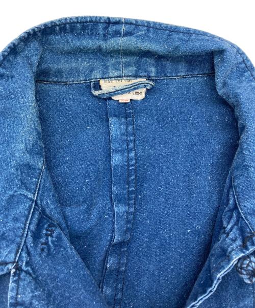 USED（ユーズド）USED (ユーズド) フレンチチャイナシャツ インディゴ サイズ:52の古着・服飾アイテム
