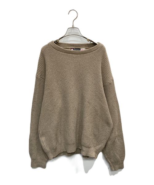 Binghamton Knitting（ビンガムトンニッティングカンパニー）Binghamton Knitting (ビンガムトンニッティングカンパニー) コットンニット ベージュ サイズ:XLの古着・服飾アイテム