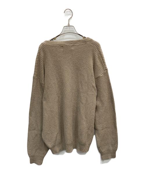 Binghamton Knitting（ビンガムトンニッティングカンパニー）Binghamton Knitting (ビンガムトンニッティングカンパニー) コットンニット ベージュ サイズ:XLの古着・服飾アイテム