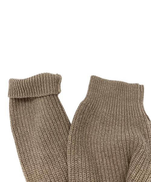 Binghamton Knitting（ビンガムトンニッティングカンパニー）Binghamton Knitting (ビンガムトンニッティングカンパニー) コットンニット ベージュ サイズ:XLの古着・服飾アイテム