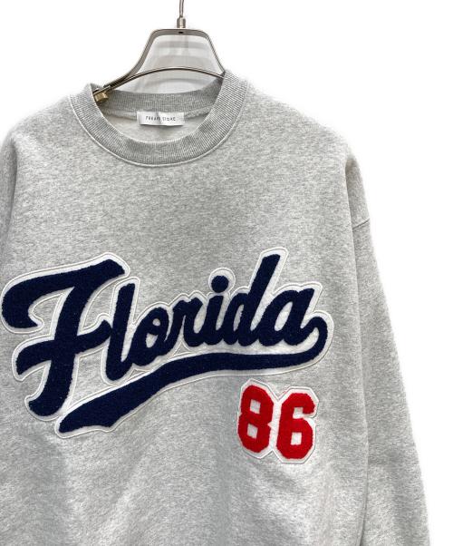 FREAK'S STORE（フリークスストア）FREAK'S STORE (フリークストア) 裏起毛刺繍スウェット グレー サイズ:Sの古着・服飾アイテム