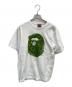 A BATHING APE（ア ベイシング エイプ）の古着「30周年記念ロゴプリントTシャツ」｜ホワイト×グリーン