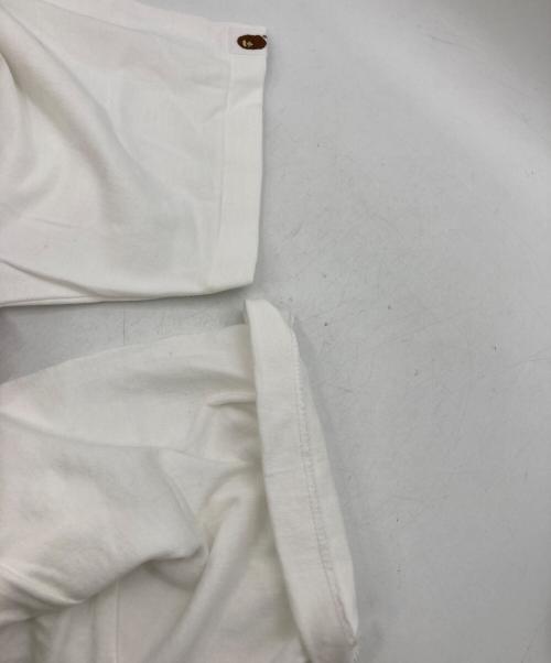 A BATHING APE（ア ベイシング エイプ）A BATHING APE (ア ベイシング エイプ) 30周年記念ロゴプリントTシャツ ホワイト×レッド サイズ:Mの古着・服飾アイテム