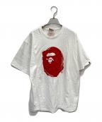 A BATHING APEア ベイシング エイプ）の古着「30周年記念ロゴプリントTシャツ」｜ホワイト×レッド