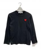 PLAY COMME des GARCONSプレイコムデギャルソン）の古着「カットソー」｜ブラック