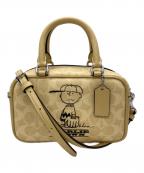 COACH×PEANUTSコーチ×ピーナッツ）の古着「サッチェル クロスボディ バッグ」｜イエロー