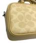 中古・古着 COACH (コーチ) PEANUTS (ピーナッツ) サッチェル クロスボディ バッグ イエロー：15000円