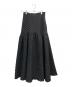 CADUNE（カデュネ）の古着「ラウンドカットロングスカート」｜ブラック