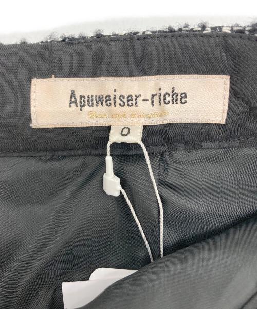Apuweiser-riche（アプワイザーリッシェ）Apuweiser-riche (アプワイザーリッシェ) ツイードスカート ブラック 未使用品の古着・服飾アイテム