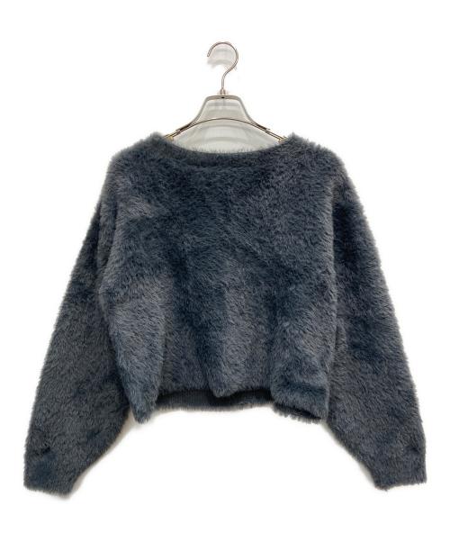 CADUNE（カデュネ）CADUNE (カデュネ) ファーライクミニニット グリーン サイズ:38の古着・服飾アイテム