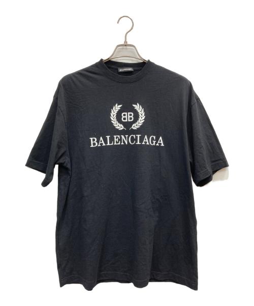 BALENCIAGA（バレンシアガ）BALENCIAGA (バレンシアガ) BBロゴプリントTシャツ ブラック サイズ:Sの古着・服飾アイテム