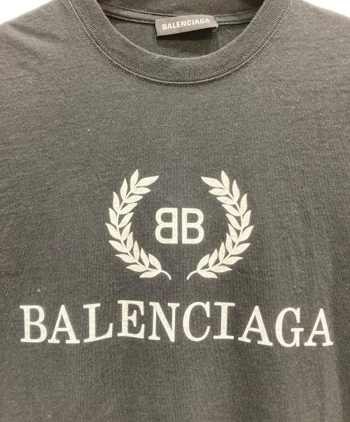 BALENCIAGA（バレンシアガ）BALENCIAGA (バレンシアガ) BBロゴプリントTシャツ ブラック サイズ:Sの古着・服飾アイテム