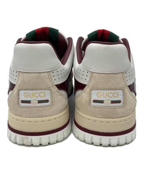 GUCCI（グッチ）GUCCI (グッチ) リウェブレザースニーカー ホワイト サイズ:7の古着・服飾アイテム