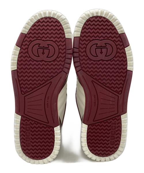 GUCCI（グッチ）GUCCI (グッチ) リウェブレザースニーカー ホワイト サイズ:7の古着・服飾アイテム